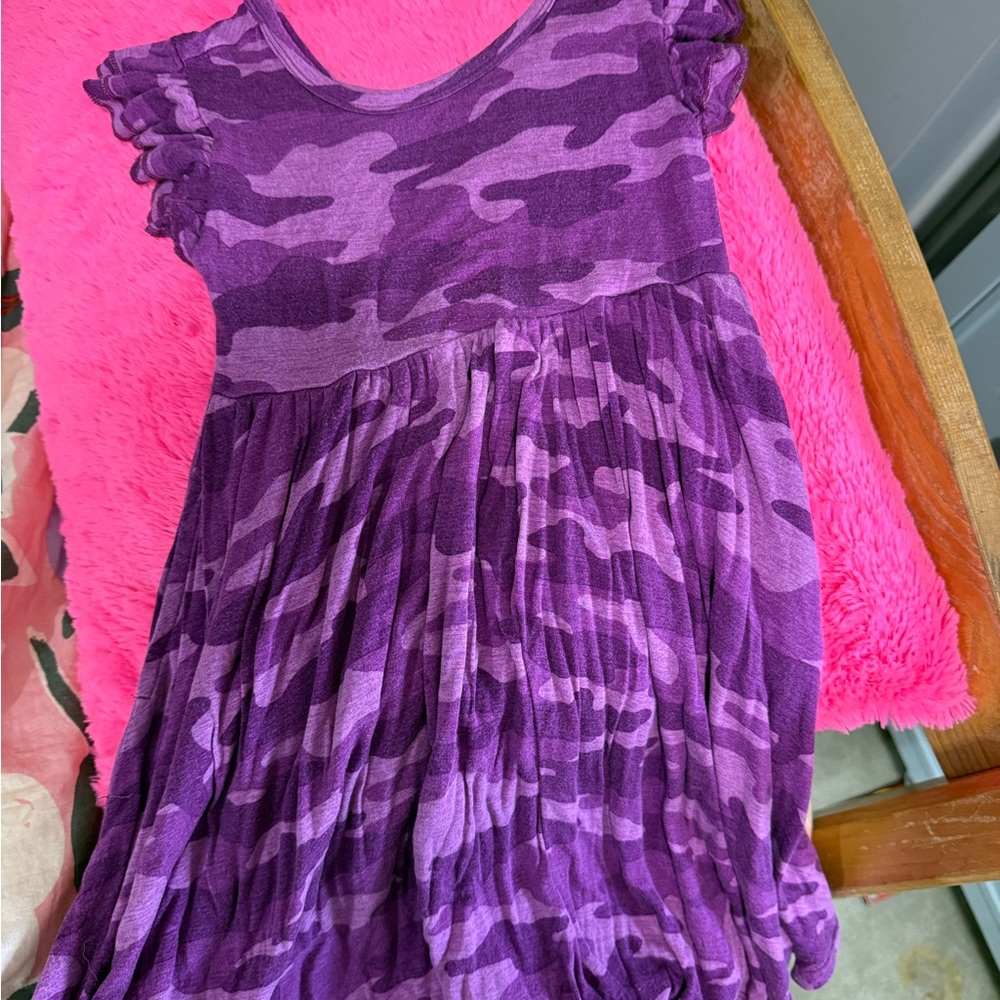 Little Sleepies Purple Camo Kids Dress